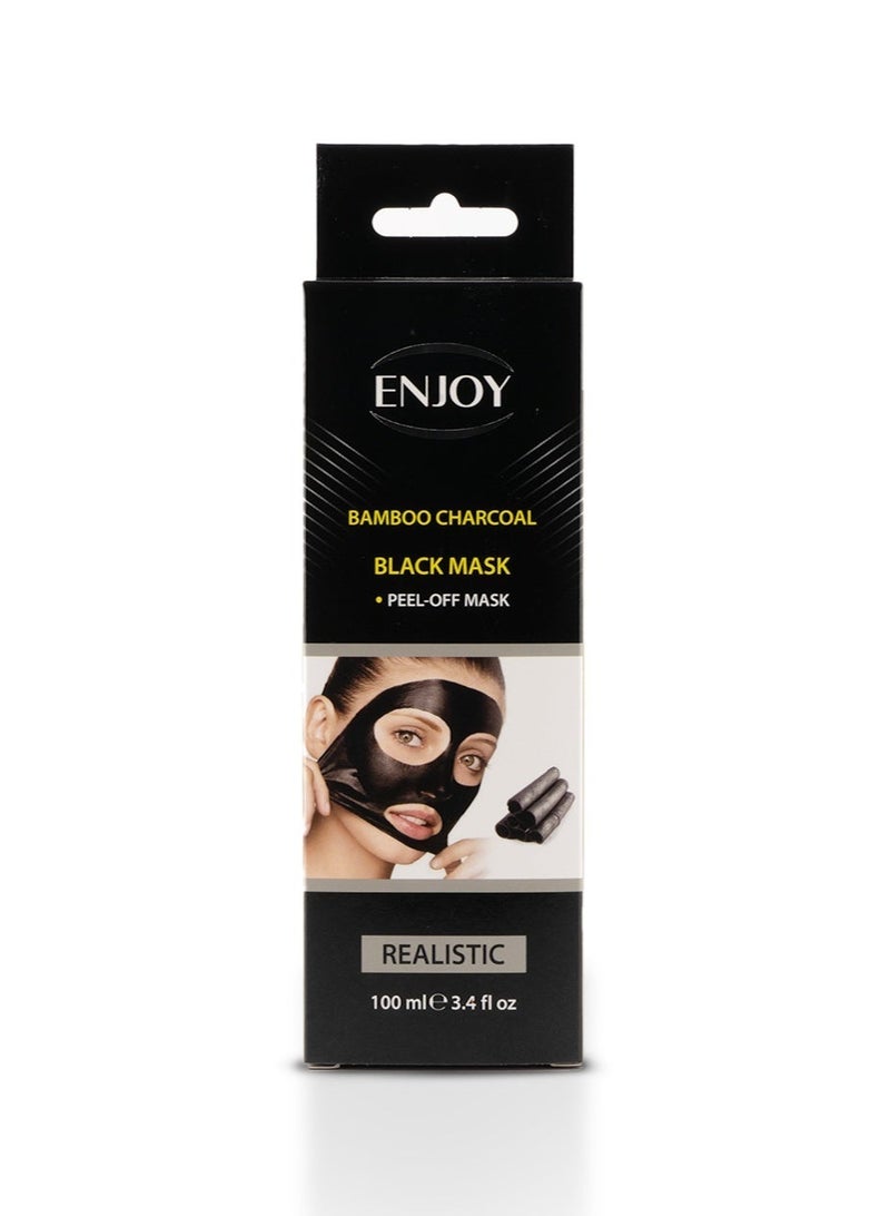 ENJOY Charcoal Face Mask – 100ML | Deep Cleansing, Acne Control & Radiant Skin - Image 2